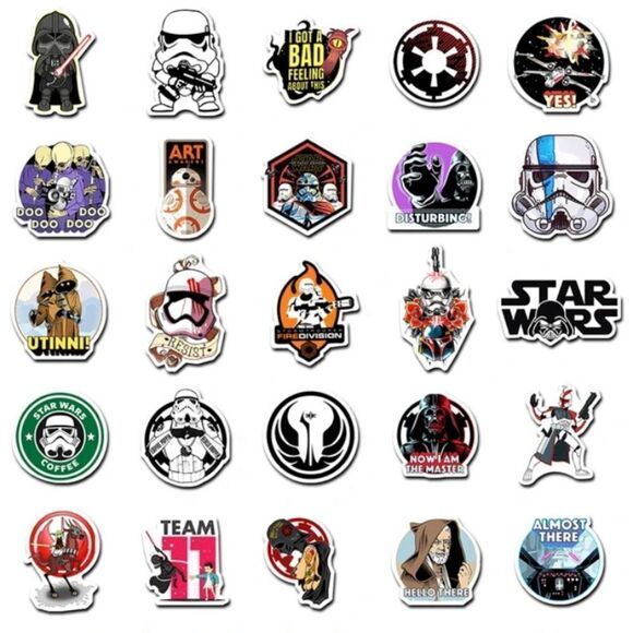 Star Wars Assorted Stickers- 100 - Picture 3 of 7